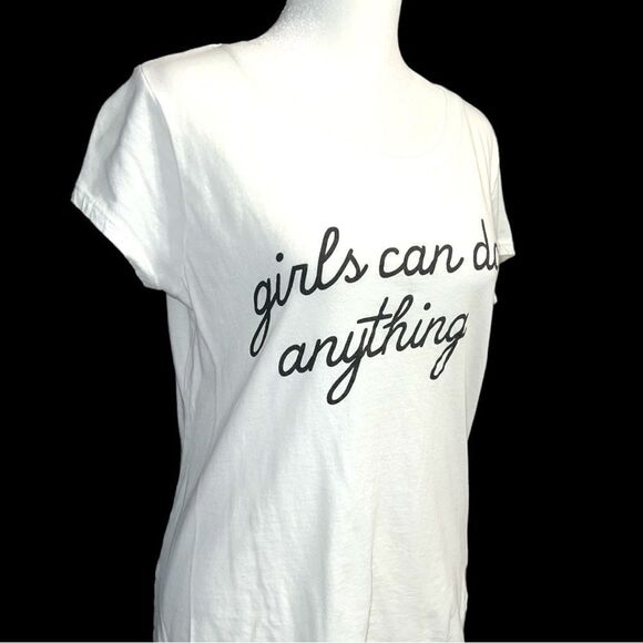 Freeze brand white tee with black fun sayings lettering on front! - Picture 2 of 5